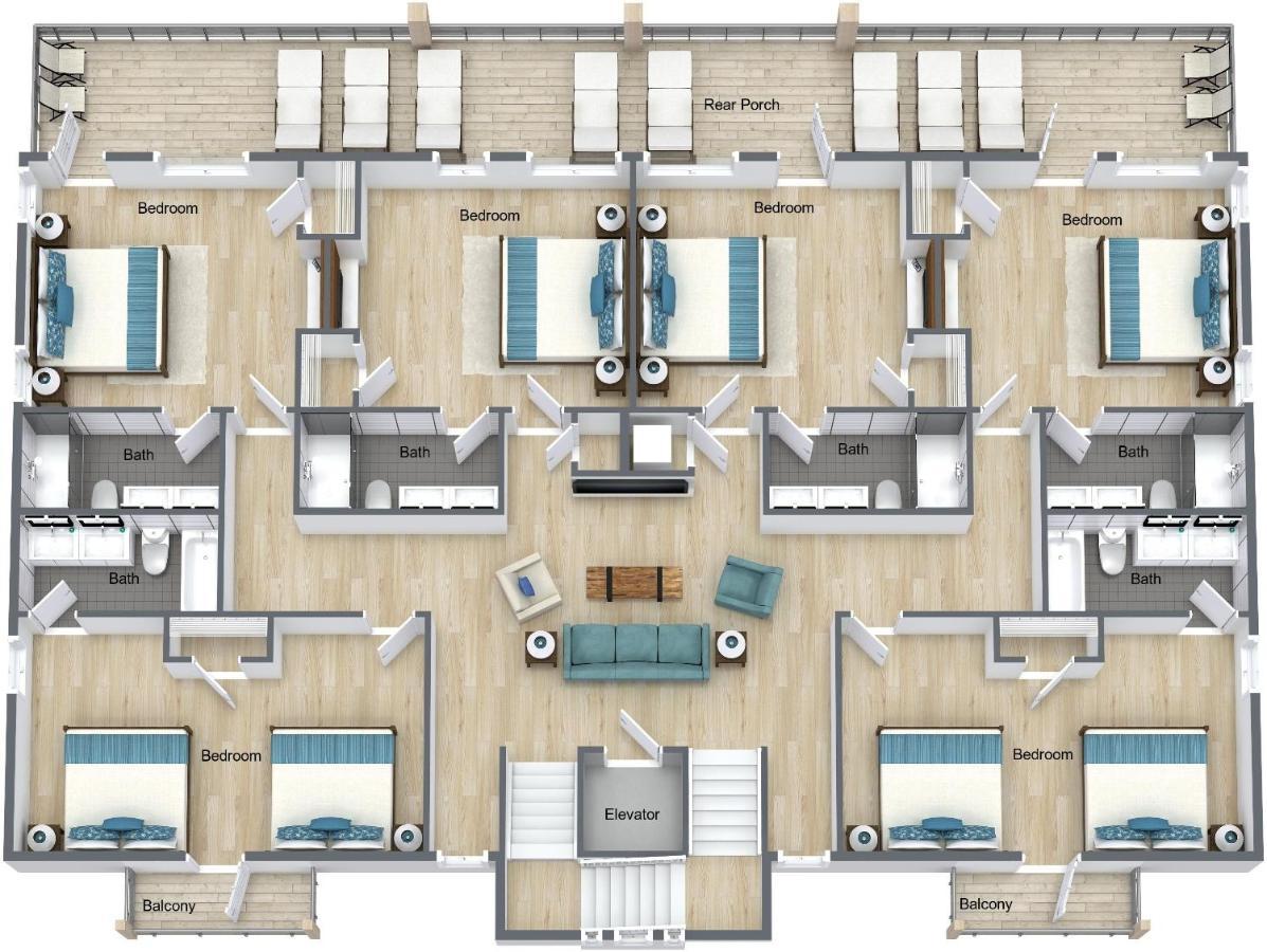 The Pearl Gulf Front W-Prvt Heated Pool, 12 Bdrm -12,5Bath Alvacationrentals Gulf Shores Zewnętrze zdjęcie